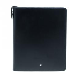 مملوكة مسبقًا مفكرة مون بلان ميسترستوك جلد أسود كبيرة