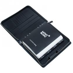 مملوكة مسبقًا مفكرة مون بلان ميسترستوك جلد أسود كبيرة