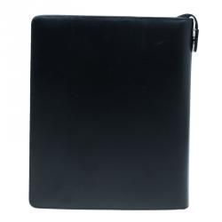 مملوكة مسبقًا مفكرة مون بلان ميسترستوك جلد أسود كبيرة