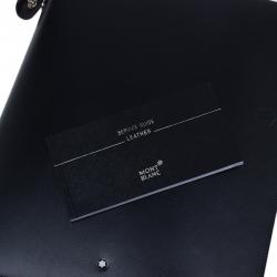 مملوكة مسبقًا مفكرة مون بلان ميسترستوك جلد أسود كبيرة