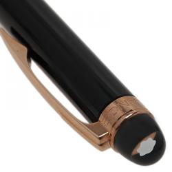 Pre Owned Montblanc Black Resin Rose Gold-Plated Starwalker Ballpoint Pen