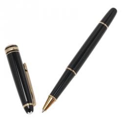 Pre Owned Montblanc Black Resin Meisterstuck Classique Rollerball Pen