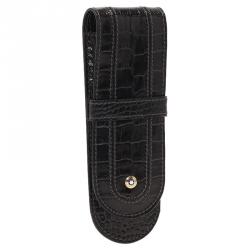 Pre Owned جراب قلم مون بلان مايستر ستاك جلد ثعبان مزدوج