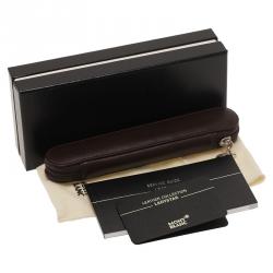 Pre Owned جراب قلم مون بلان مايستر ستاك جلد بني بسحاب