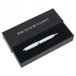 Pre Owned Montblanc White Lacquer Meisterstück Women's Ballpoint Pen