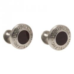 Pre Owned Montblanc Black Stainless Steel Heritage Men's Cufflinks