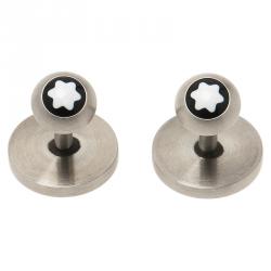 Pre Owned Montblanc Black Stainless Steel Heritage Men's Cufflinks