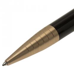 Pre Owned Montblanc Black Gold-Plated Resin Writers Edition Carlo Collodi Ballpoint Pen