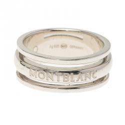 Pre Owned خاتم مون بلان فضة رجالي مقاس 68