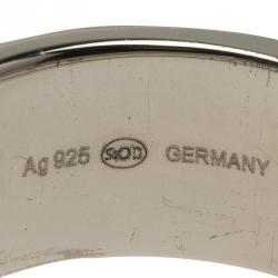 Pre Owned خاتم مون بلان فضة رجالي مقاس 68