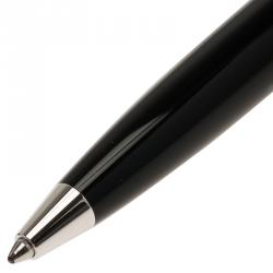 Pre Owned Montblanc Black Silver and Resin Meisterstück Ballpoint Pen