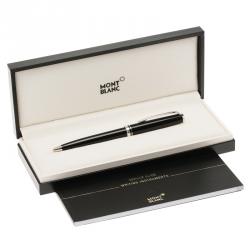 Pre Owned Montblanc Black Silver and Resin Meisterstück Ballpoint Pen