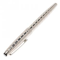 Pre Owned Montblanc Silver Stainless Steel Solitaire Classique Ballpoint Pen