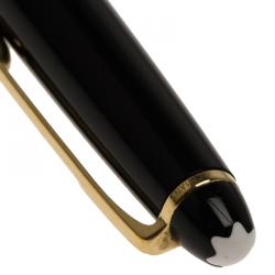 Pre Owned Montblanc Black Gold and Resin Meisterstück Ballpoint Pen