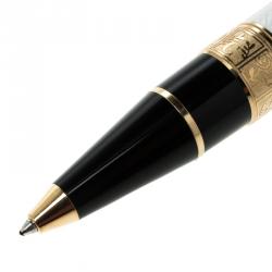 Pre Owned Montblanc Writers Edition William Shakespeare Special Edition Resin & Gold Plated Ballpoint Pen