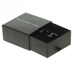 Pre Owned Montblanc Gold Tone Grey Stainless Steel Cufflinks