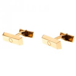 Pre Owned Montblanc Rose Gold Tone Classic Bar Cufflinks