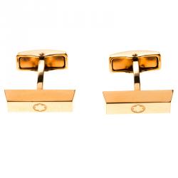 Pre Owned Montblanc Rose Gold Tone Classic Bar Cufflinks