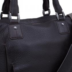 Montblanc Dark Brown Soft Grained Leather Meisterstuck Tote 