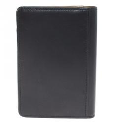 Pre Owned حافظة بطاقات مون بلان جلد سوداء