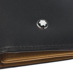 Pre Owned حافظة بطاقات مون بلان جلد سوداء