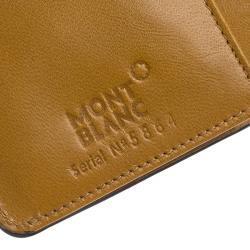 Pre Owned حافظة بطاقات مون بلان جلد سوداء