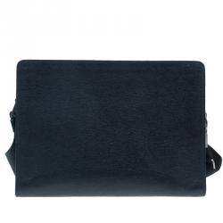 Montblanc Black Leather Messenger Bag