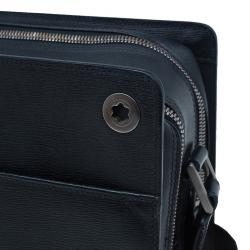Montblanc Black Leather Messenger Bag