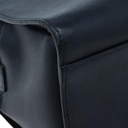 Montblanc Black Leather Messenger Bag