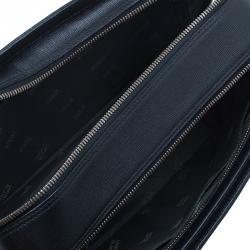 Montblanc Black Leather Messenger Bag