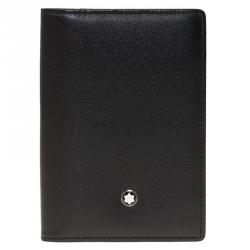 Pre Owned Montblanc Black Leather Meisterstuck Card Holder