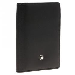 Pre Owned Montblanc Black Leather Meisterstuck Card Holder