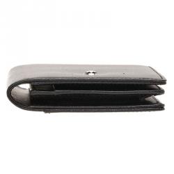 Pre Owned Montblanc Black Leather Meisterstuck Card Holder