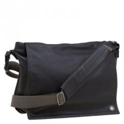 Montblanc Choco Brown Leather Meisterstuck Messenger Bag