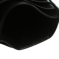 Pre Owned Montblanc Black Leather Meisterstuck Card Holder 6CC