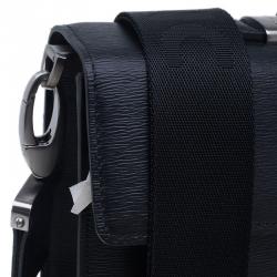 Pre Owned Montblanc Black Leather Westside Single Gusset Briefcase