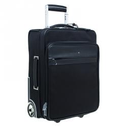 Montblanc Black Fabric/Leather Night Flight Trolley 