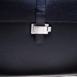 Montblanc Black Leather Westside Double Gusset Briefcase
