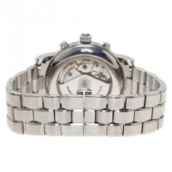 Pre Owned Montblanc Silver Stainless Steel Star Men's Wristwatch 37MM