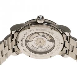 Pre Owned Montblanc Black Stainless Steel Star Automatic Men's Wristwatch 40MM