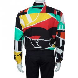 Moschino Couture Men's Abstract Printed Shirt XXL
