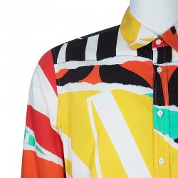 Moschino Couture Men's Abstract Printed Shirt XXL