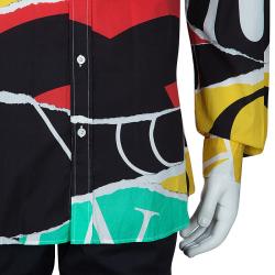 Moschino Couture Men's Abstract Printed Shirt XXL