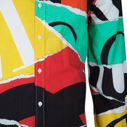 Moschino Couture Men's Abstract Printed Shirt XXL