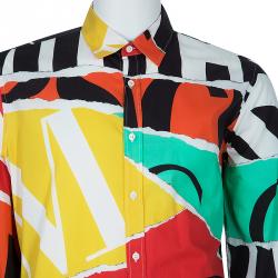 Moschino Couture Men's Abstract Printed Shirt XXL