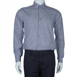Moschino Men's Multicolor Striped Shirt M