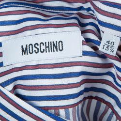 Moschino Men's Multicolor Striped Shirt M