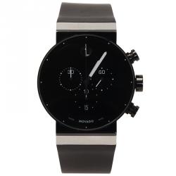 Pre Owned Movado Black PVD Stainless Steel 0606501 Men's Wristwatch 42MM