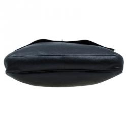 Pre Owned Mulberry Black Leather Messenger Bag