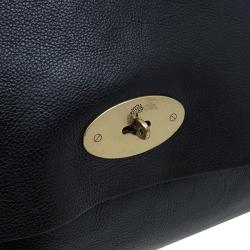 Pre Owned Mulberry Black Leather Messenger Bag